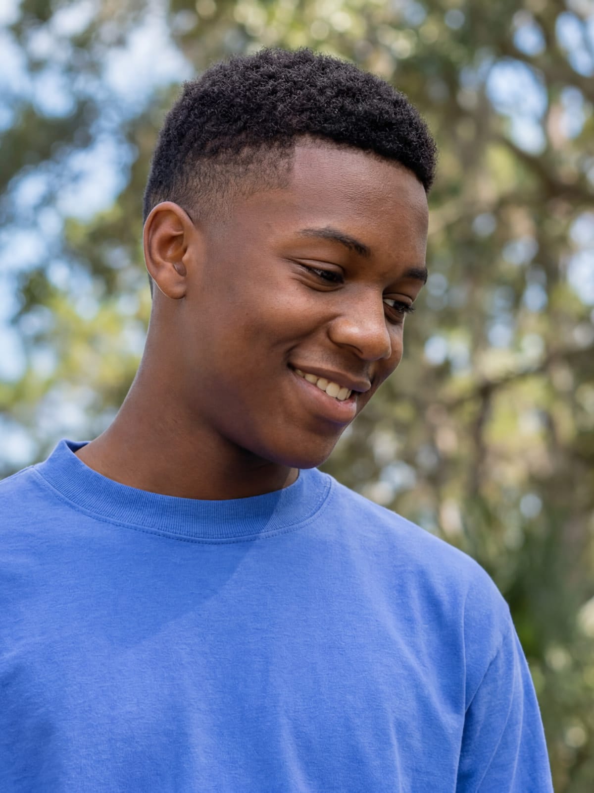 A teen, feeling something fully